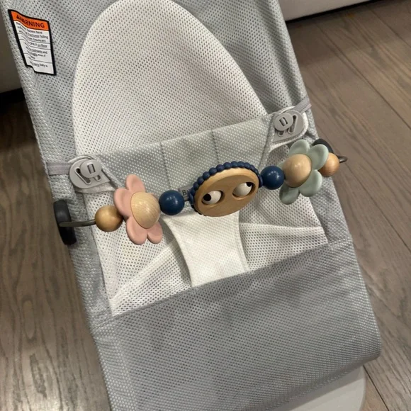 BabyBjorn Light Gray Bouncer with Toy Bar - Picture 6 of 9